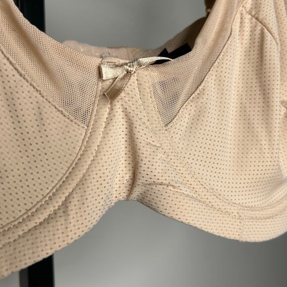 Rachel Roy bra-40D-underwire, nude,  mesh lined‎ breathable bow detail - Picture 2 of 5